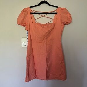 Aritzia Sunday Best Monday Dress Sunny Apricot Size 12 — New w/ Tags